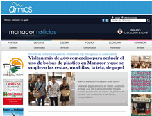 Tablet Screenshot of manacornoticias.com